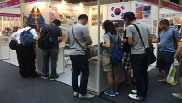 해외 우표전시회 참여 모습(대만)